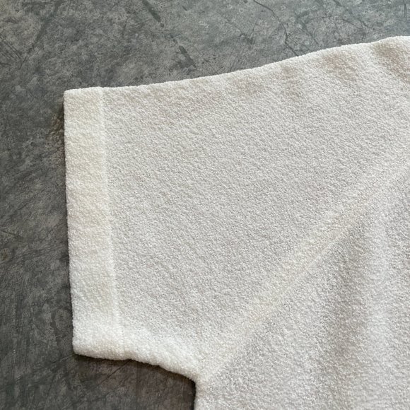 🎆🎇3fro$9 Women’s vintage blouse- white with blue trim- Size M - Picture 8 of 13